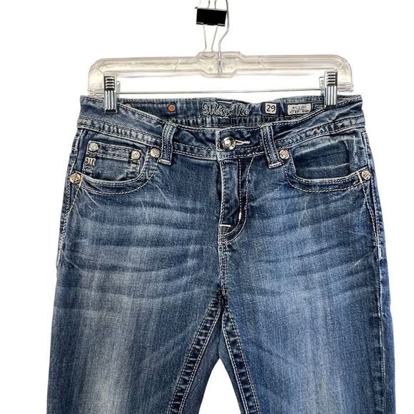 MissMe cross MP6224B Mid Rise Boot Size 29 Distressed ** missing a gem - Picture 6 of 16